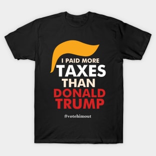 I paid more taxes than Trump Funny Trump T-Shirt